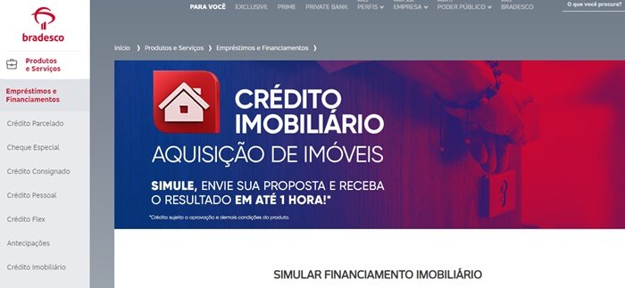 Financiamento de imóvel pelo Banco Bradesco: saiba como funciona e todas as taxas cobradas