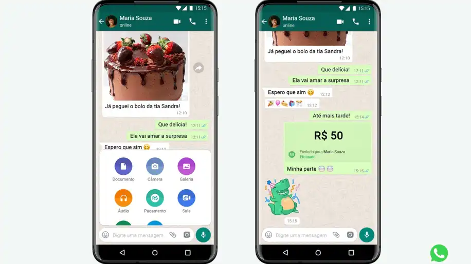WhatsApp: Pagamento é liberado pelo Banco Central. Foto: Divulgação